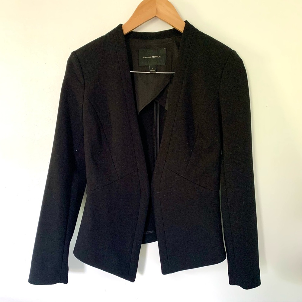 Banana Republic Black Tailored Blazer
